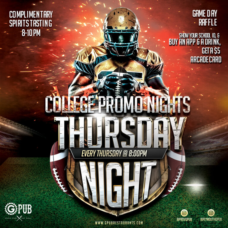 Monday Night Football Cowboys vs Giants - GPub Restaurants - Providence  GPub - Plymouth GPub