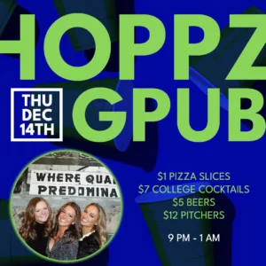 GPUB X HOPPZ THURSDAY TAKEOVER! New monthly college party with cheap drinks and prizes in downtown Providence!